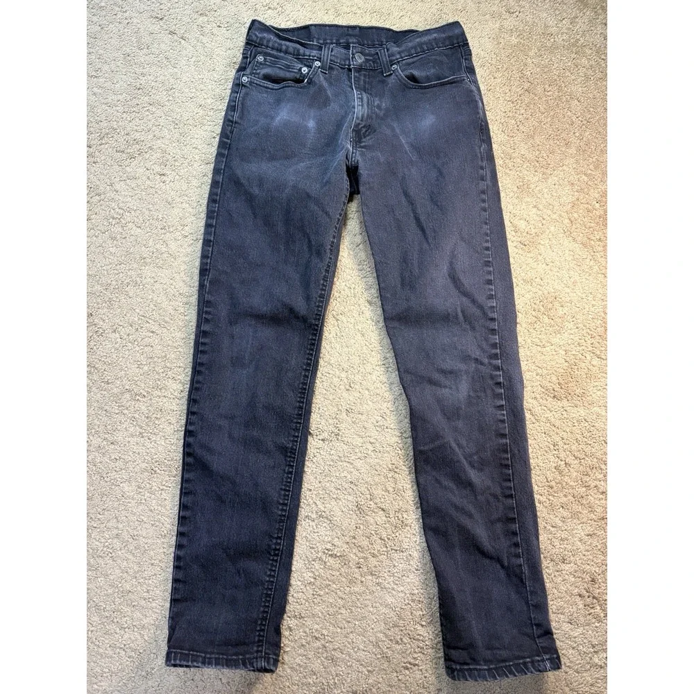 Levis 531 Jeans Men 31x32 Black Straight Low Rise Stretch Preppy